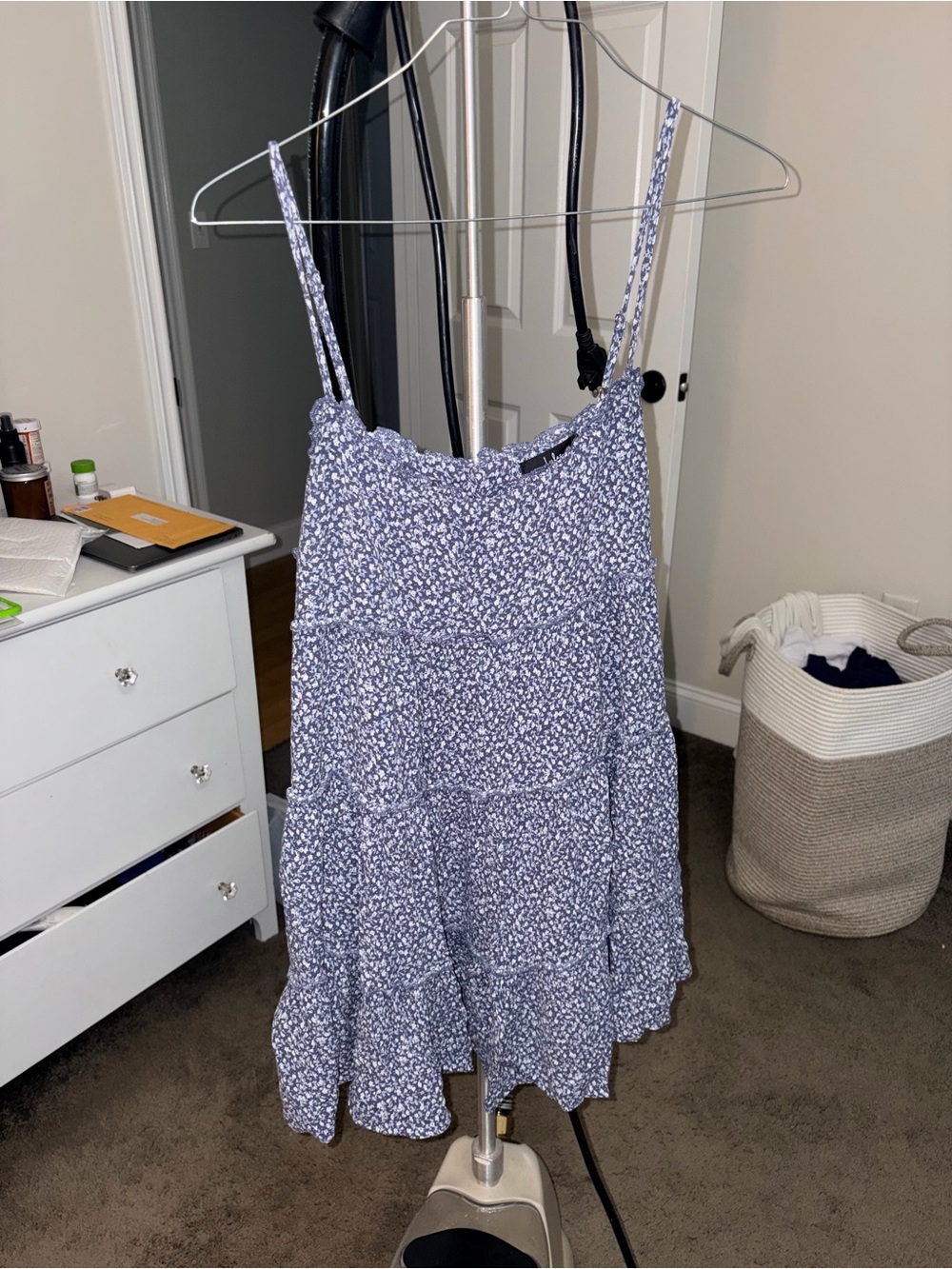 Lulu's Blue Floral Mini Dress